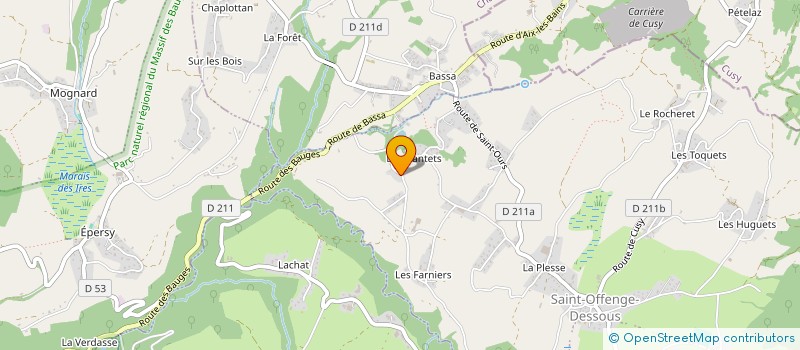 localisation de l'entreprise MADAME ANDREA MARINETTI  SAINT-OFFENGE