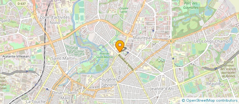 localisation de l'entreprise MADAME ANDREA MAUCLERC  RENNES