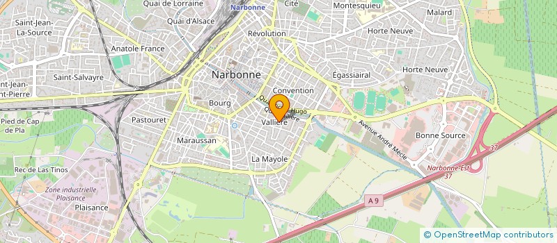 localisation de l'entreprise MADAME ANDREA MERMIN  NARBONNE