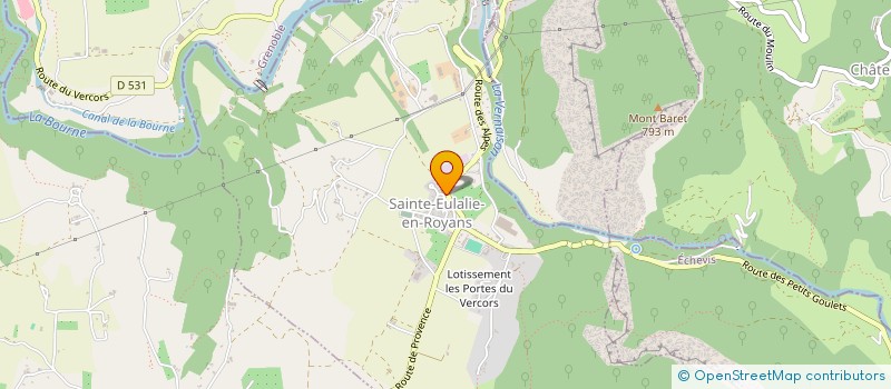 localisation de l'entreprise MADAME ANDREA MICELI  SAINTE-EULALIE-EN-ROYANS