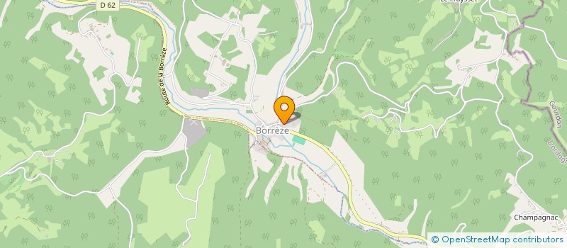 localisation de l'entreprise MADAME ANDREA MONTEIL--RHODDE  BORREZE