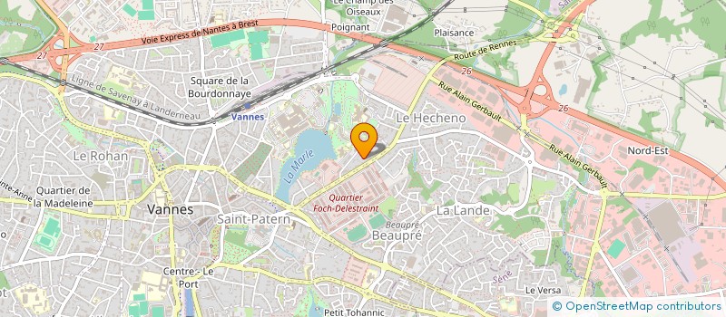 localisation de l'entreprise MADAME ANDREA MORVAN à VANNES