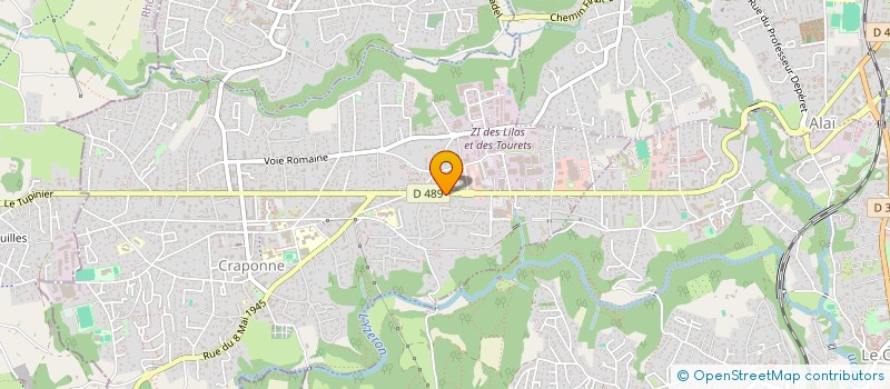 localisation de l'entreprise MADAME ANDREA MUDARD  CRAPONNE