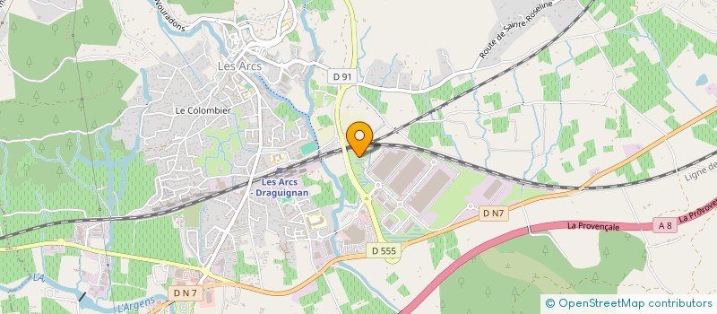 localisation de l'entreprise MADAME ANDREA NOWAK  LES ARCS