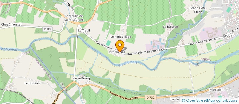 localisation de l'entreprise MADAME ANDREA ORNELAS NEGRETE à SAINT-LAURENT-DE-COGNAC