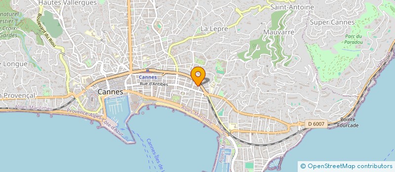 localisation de l'entreprise MADAME ANDREA PASTORE à CANNES