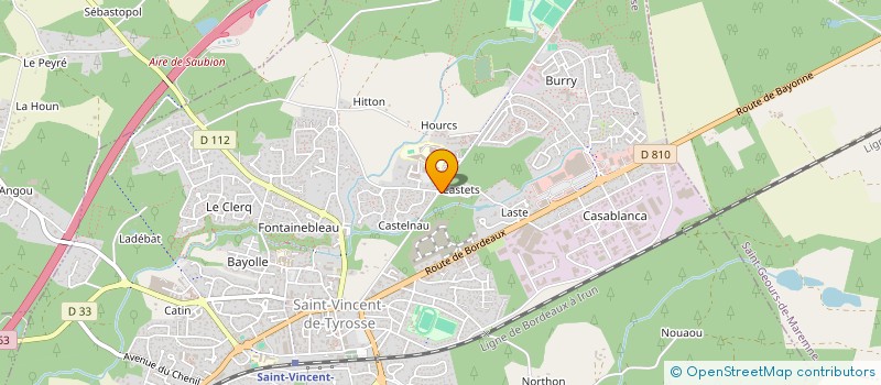 localisation de l'entreprise MADAME ANDREA PAULOS  SAINT-VINCENT-DE-TYROSSE