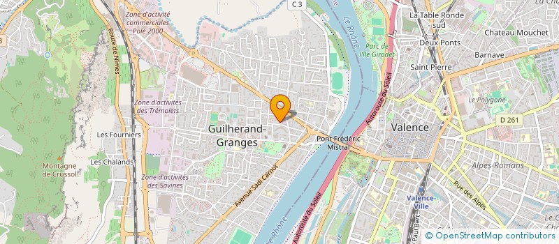 localisation de l'entreprise MADAME ANDREA PELAT  GUILHERAND-GRANGES