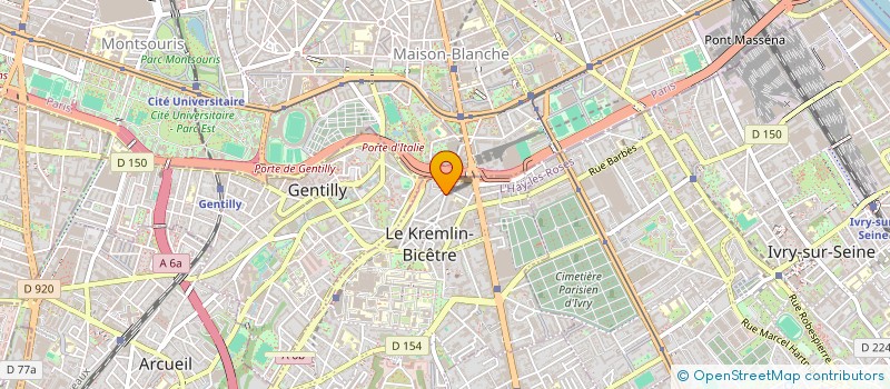 localisation de l'entreprise MADAME ANDREA PERREAU  KREMLIN BICETRE