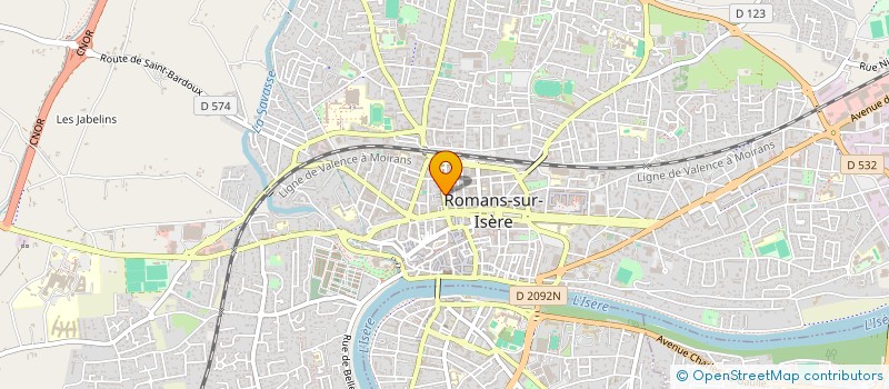 localisation de l'entreprise MADAME ANDREA PITRA  ROMANS-SUR-ISERE