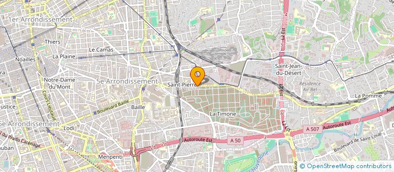 localisation de l'entreprise MADAME ANDREA RAYMOND  MARSEILLE