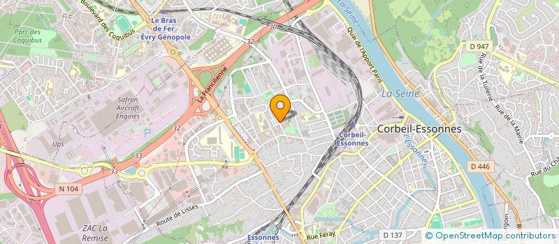 localisation de l'entreprise MADAME ANDREA RESOUF  CORBEIL-ESSONNES