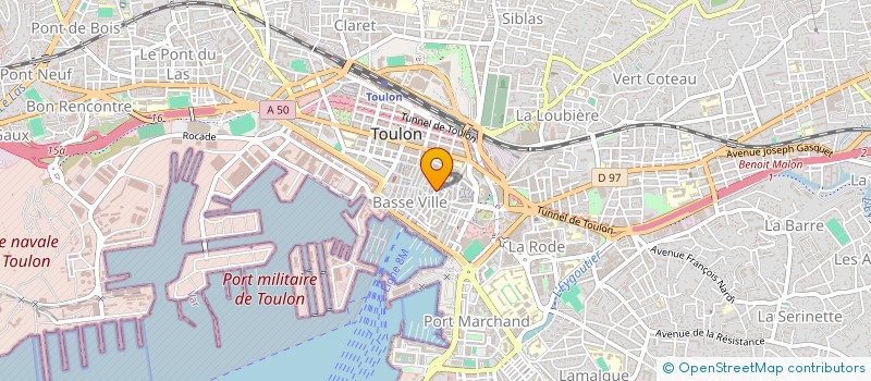 localisation de l'entreprise MADAME ANDREA REYMOND  TOULON