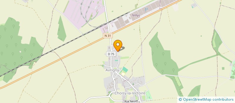 localisation de l'entreprise MADAME ANDREA RIBEIRO  AVRIGNY