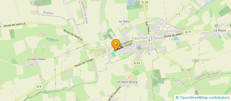 localisation de l'entreprise MADAME ANDREA ROUSSEL  CAUMONT-SUR-AURE