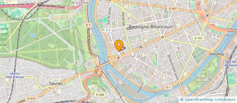 localisation de l'entreprise MADAME ANDREA RUHLAND à BOULOGNE-BILLANCOURT