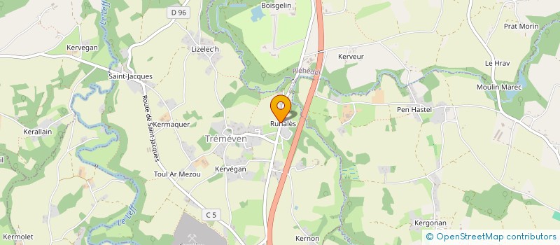 localisation de l'entreprise MADAME ANDREA SCHOUBERT  TREMEVEN