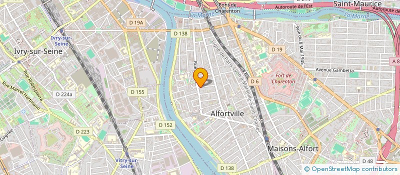 localisation de l'entreprise MADAME ANDREA SURWILLO à ALFORTVILLE