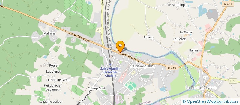 localisation de l'entreprise MADAME ANDREA SZANTO  SAINT-AIGULIN