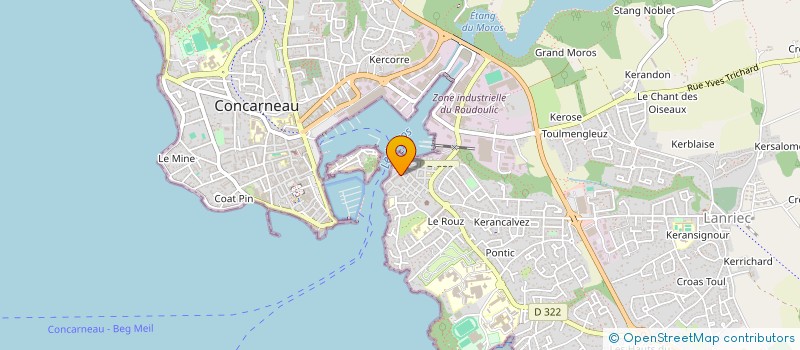 localisation de l'entreprise MADAME ANDREA TANCHOUX à CONCARNEAU
