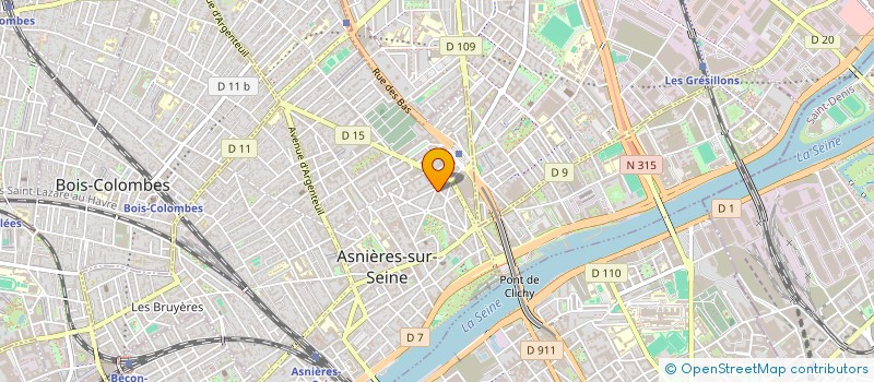 localisation de l'entreprise MADAME ANDREA VILLAMIL SANCHEZ à ASNIERES-SUR-SEINE