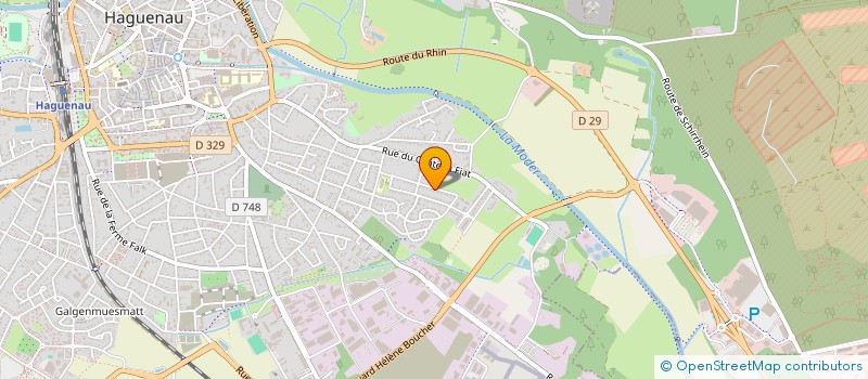 localisation de l'entreprise MADAME ANDREA WAGNER  HAGUENAU