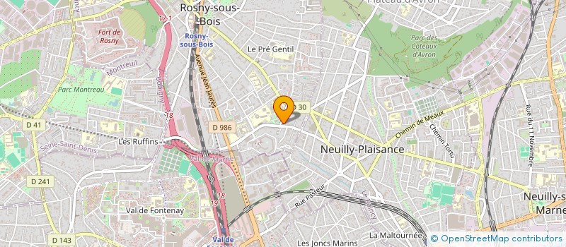 localisation de l'entreprise MADAME ANDREANA LANA à ROSNY-SOUS-BOIS