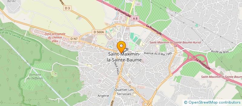 localisation de l'entreprise MADAME ANDREANE MIRAND à SAINT-MAXIMIN-LA-SAINTE-BAUME