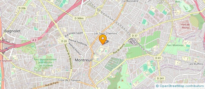 localisation de l'entreprise MADAME ANDREANNE BEGUIN à MONTREUIL