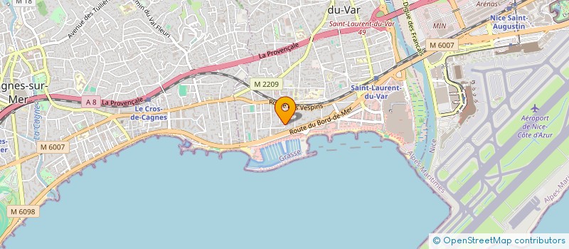 localisation de l'entreprise MADAME ANDREE ALBERTINI  SAINT-LAURENT-DU-VAR