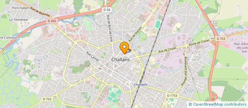 localisation de l'entreprise MADAME ANDREE ALLAIRE à CHALLANS