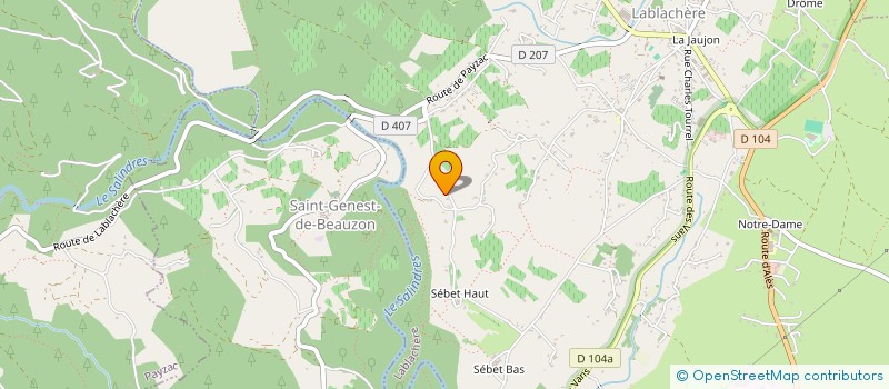 localisation de l'entreprise MADAME ANDREE ARNEL  PAYZAC