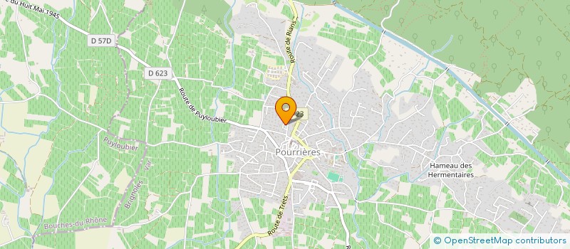 localisation de l'entreprise MADAME ANDREE ARNIAUD  POURRIERES