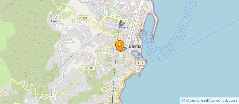 localisation de l'entreprise MADAME ANDREE ASNAR à BASTIA
