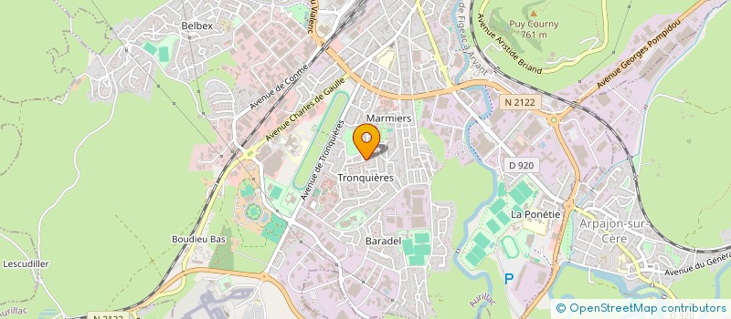 localisation de l'entreprise MADAME ANDREE AUBERGER à AURILLAC