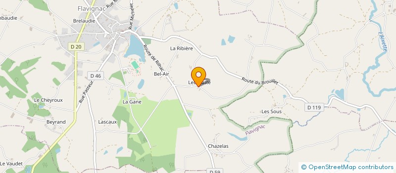localisation de l'entreprise MADAME ANDREE BARUCHE à FLAVIGNAC