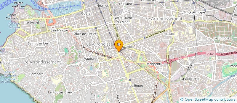 localisation de l'entreprise MADAME ANDREE BAUDIN  MARSEILLE