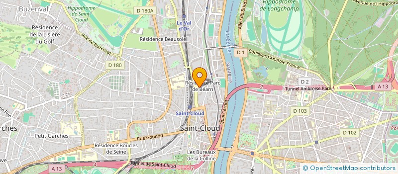 localisation de l'entreprise MADAME ANDREE BENICHOU à SAINT-CLOUD