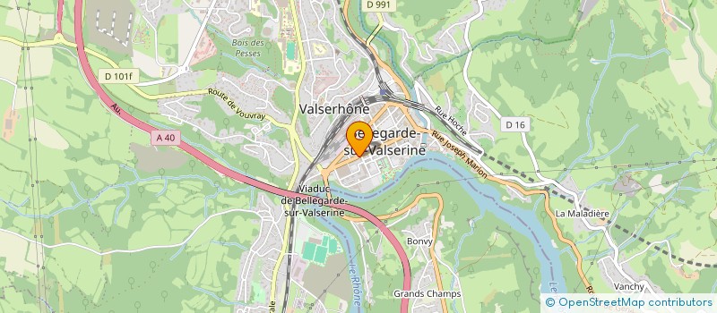 localisation de l'entreprise MADAME ANDREE BERNARD à VALSERHONE