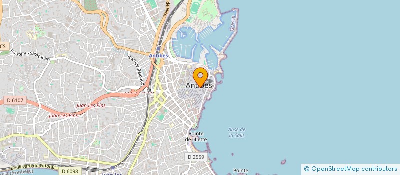 localisation de l'entreprise MADAME ANDREE BLANC à ANTIBES