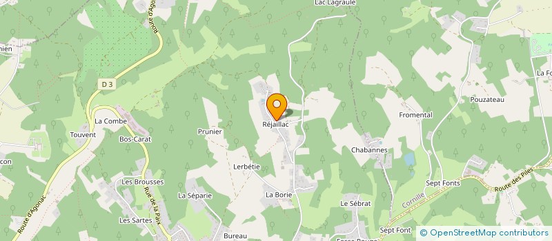 localisation de l'entreprise MADAME ANDREE BLONDEL  CHAMPCEVINEL