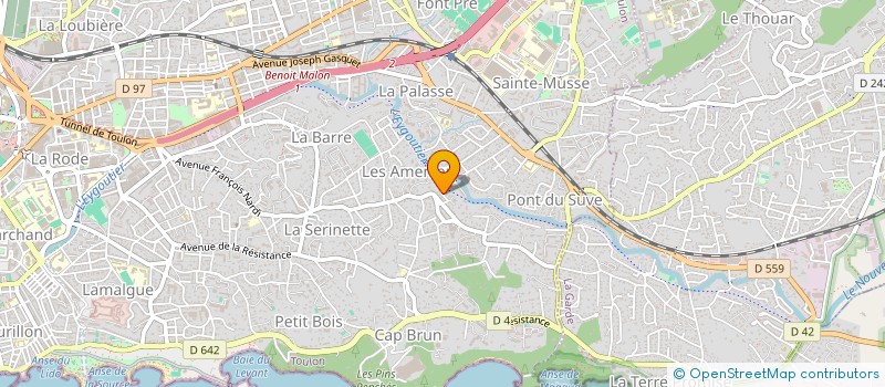 localisation de l'entreprise MADAME ANDREE BONNEC à TOULON