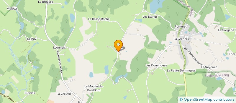 localisation de l'entreprise MADAME ANDREE BONNET  LADIGNAC-LE-LONG