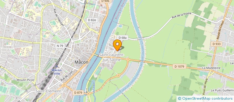 localisation de l'entreprise MADAME ANDREE BONNETAIN à SAINT-LAURENT-SUR-SAONE