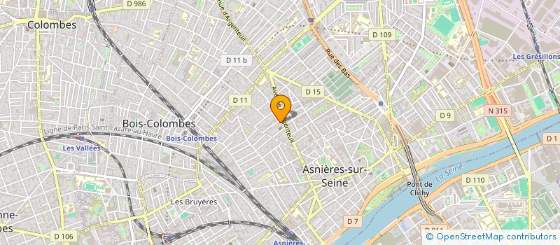 localisation de l'entreprise MADAME ANDREE BOULANGER à ASNIERES-SUR-SEINE