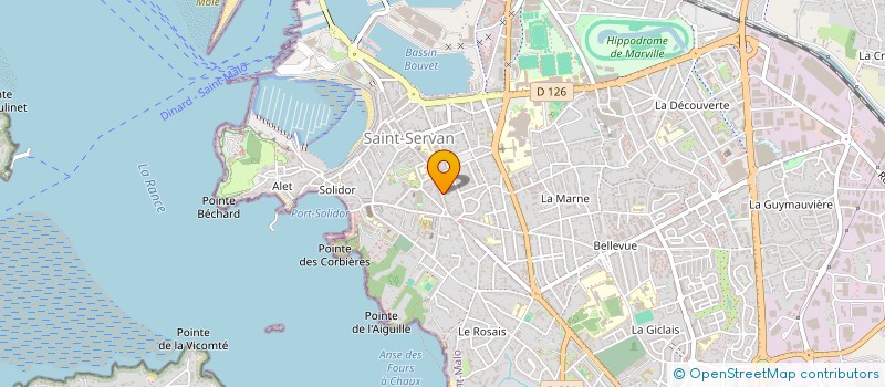localisation de l'entreprise MADAME ANDREE BOURGES à SAINT-MALO