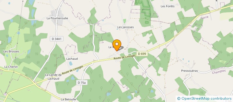 localisation de l'entreprise MADAME ANDREE BOURSIER à CHAMPAGNAC-LA-RIVIERE
