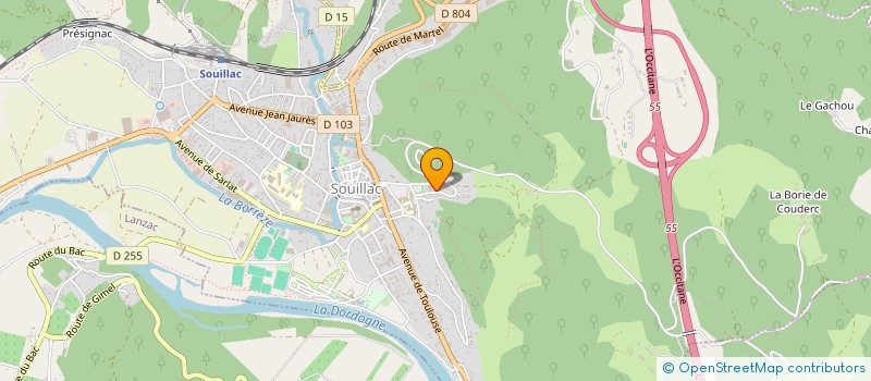 localisation de l'entreprise MADAME ANDREE BOUSCAREL  PINSAC