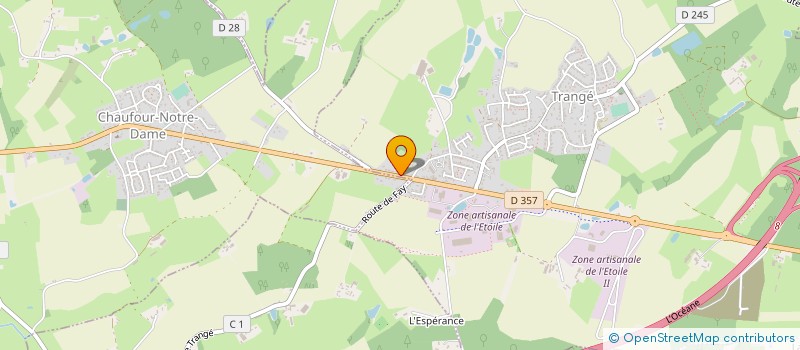 localisation de l'entreprise MADAME ANDREE BOUVIER  LA BAZOGE