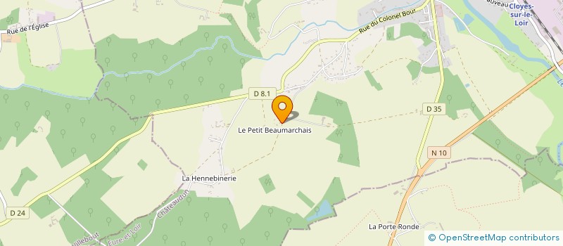 localisation de l'entreprise MADAME ANDREE BRANJONNEAU à CLOYES-LES-TROIS-RIVIERES